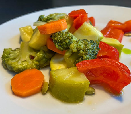 Фото Тушеные хрустящие овощи